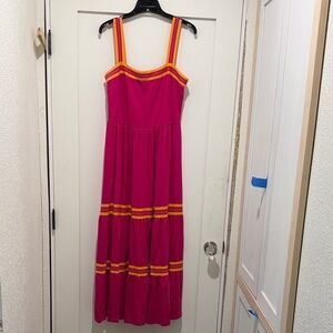 Ted Baker Pink and Orange Maxi Dress